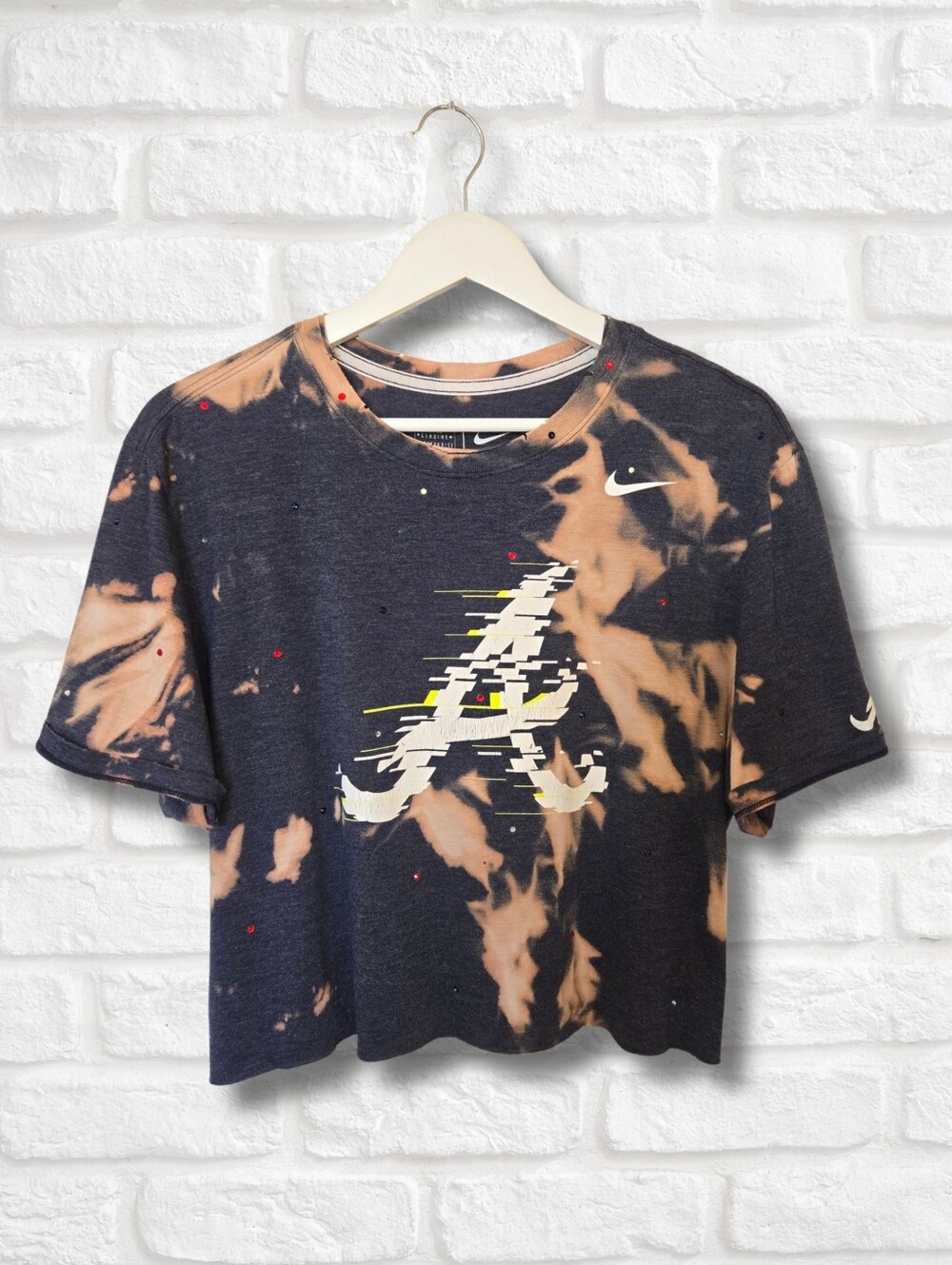 Atlanta Braves Crop Top W/Rhinestones